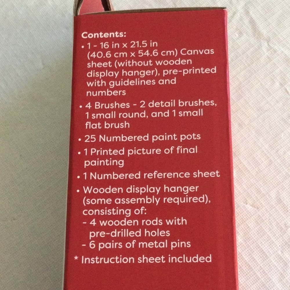Red Paint-by-Number Kit - Picture 6 of 6